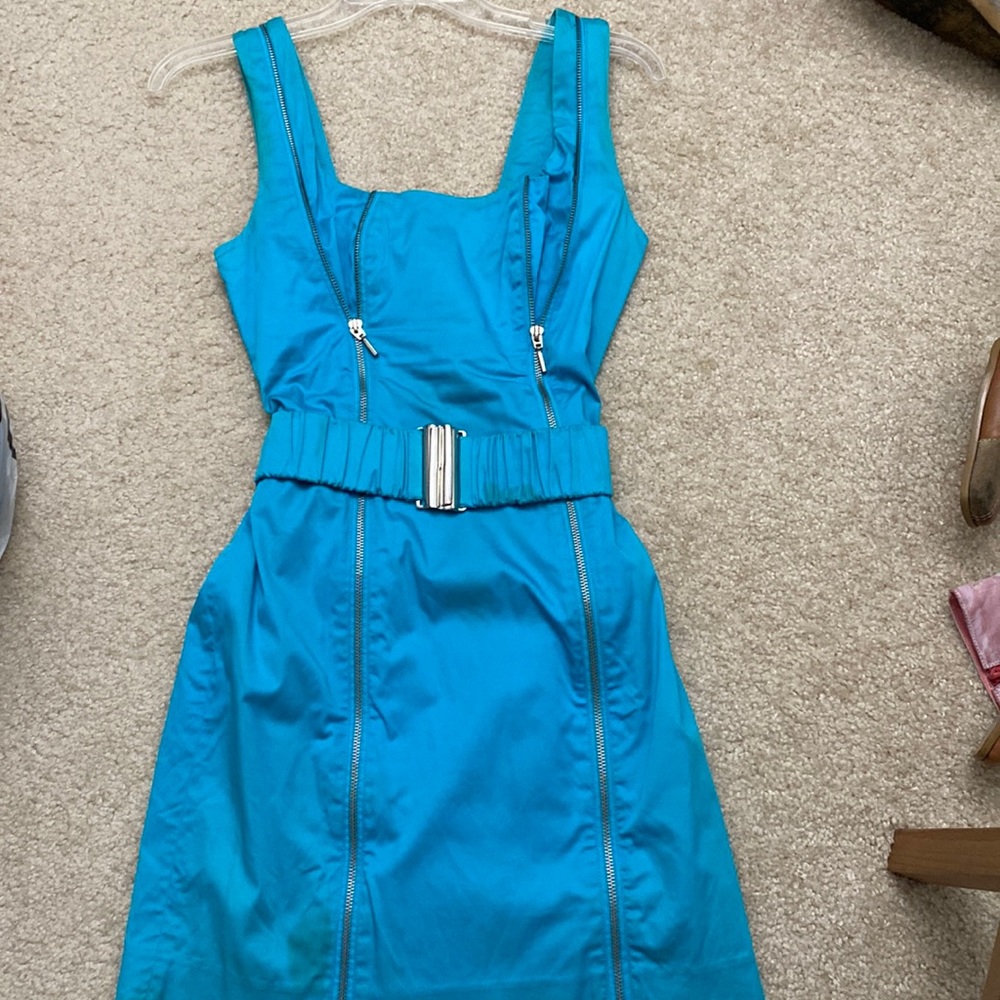 Sexy CACHE dress aqua color